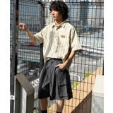 HOOK -original- 古着風ストライプ総柄半袖ビッグシャツ | HOOK | 詳細画像14