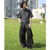HOOK -original- 古着風ストライプ総柄半袖ビッグシャツ | HOOK | 詳細画像18