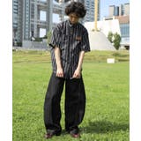 HOOK -original- 古着風ストライプ総柄半袖ビッグシャツ | HOOK | 詳細画像19