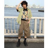 HOOK -original- 古着風ストライプ総柄半袖ビッグシャツ | HOOK | 詳細画像3