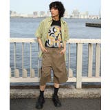 HOOK -original- 古着風ストライプ総柄半袖ビッグシャツ | HOOK | 詳細画像4