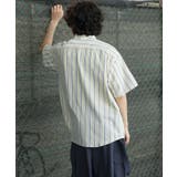 HOOK -original- 古着風ストライプ総柄半袖ビッグシャツ | HOOK | 詳細画像8