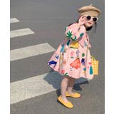 【aimoha-KIDS-】韓国子供服 かわいい大き襟ワンピース | aimoha kids | 詳細画像1