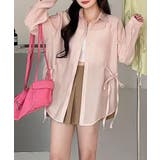 ピンク | ウエストリボンシアーシャツ | aimoha 