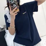 シンプクルーネック半袖Tシャツ | aimoha  | 詳細画像1 