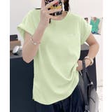 シンプクルーネック半袖Tシャツ | aimoha  | 詳細画像4 