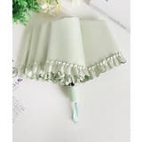 グリーン | フリルエッジ折りたたみ傘 | aimoha 