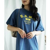 ネイビー | プリントTシャツ | aimoha 