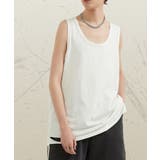 ホワイト | 【GENXDER】カットオフデストロイベスト タンクトップ | aimoha