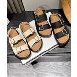 【shoes365】ダブルバックル革サンダル | aimoha | 詳細画像32