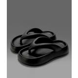 ブラック | 【shoes365】厚底トングサンダル | aimoha 