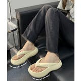 オフホワイト | 【shoes365】厚底トングサンダル | aimoha 