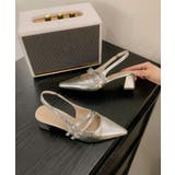 ダブルストラップポインテッドトゥパンプス サンダル | aimoha | 詳細画像10