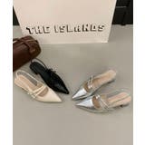 ダブルストラップポインテッドトゥパンプス サンダル | aimoha | 詳細画像2