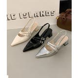 ダブルストラップポインテッドトゥパンプス サンダル | aimoha | 詳細画像3