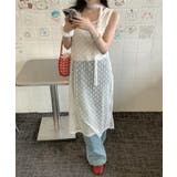 ドットチュールレイヤードワンピース | aimoha  | 詳細画像3 