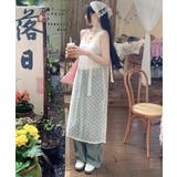 ドットチュールレイヤードワンピース | aimoha  | 詳細画像7 