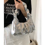 シルバー | リボンデコシャーリングハンドルミニバッグ | aimoha 