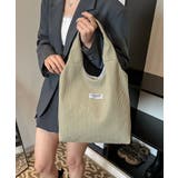 カーキ | リブニットライクトートバッグ | aimoha