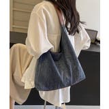 デニム調ワンショルダートートバッグ | aimoha | 詳細画像17