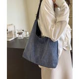 デニム調ワンショルダートートバッグ | aimoha | 詳細画像31