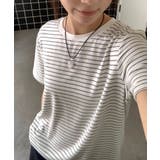 ボーダー柄Tシャツ | aimoha | 詳細画像10