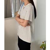 ボーダー柄Tシャツ | aimoha | 詳細画像11