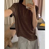 ボーダー柄Tシャツ | aimoha | 詳細画像14