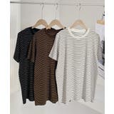 ボーダー柄Tシャツ | aimoha | 詳細画像1