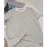 ボーダー柄Tシャツ | aimoha | 詳細画像3