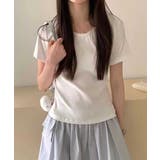 レースネックラウンドTシャツ | aimoha | 詳細画像15