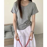 レースネックラウンドTシャツ | aimoha | 詳細画像26