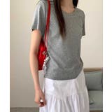 レースネックラウンドTシャツ | aimoha | 詳細画像27