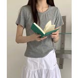 レースネックラウンドTシャツ | aimoha | 詳細画像29