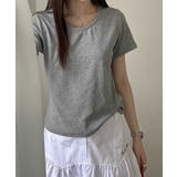 レースネックラウンドTシャツ | aimoha | 詳細画像31