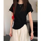 ブラック | ベーシッククルーネックTシャツ | aimoha