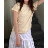 ベージュ | ベーシッククルーネックTシャツ | aimoha