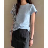 ブルー | ベーシッククルーネックTシャツ | aimoha