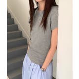 グレー | ベーシッククルーネックTシャツ | aimoha