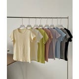 ベーシッククルーネックTシャツ | aimoha | 詳細画像8