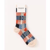 【mosox】レトロチェックソックス | aimoha | 詳細画像1