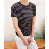細ボーダーフィットTシャツ | aimoha | 詳細画像4