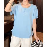 ヘンリーネック半袖Tシャツ | aimoha  | 詳細画像6 