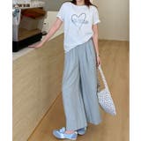 ハートプリント クルーネックTシャツ | aimoha | 詳細画像9