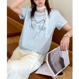 ハートプリント クルーネックTシャツ | aimoha | 詳細画像3