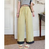 折り返し配色ヘムイージーワイドパンツ | aimoha  | 詳細画像16 