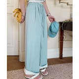 折り返し配色ヘムイージーワイドパンツ | aimoha  | 詳細画像15 