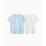 立体リボン花一輪デザインTシャツ | HOOK | 詳細画像1