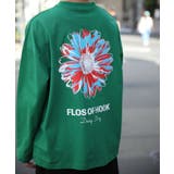 グリーン | HOOK original ポップマーガレットバックプリントロンTEE | HOOK