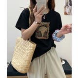 ブラック | ヘッドホンプリントTシャツ | aimoha 